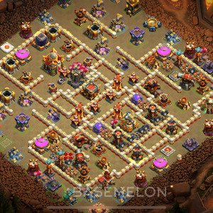 Aldea del Ayuntamiento Nivel 16 para Guerra, Anti 3 Estrellas Diseño 2025, #2110