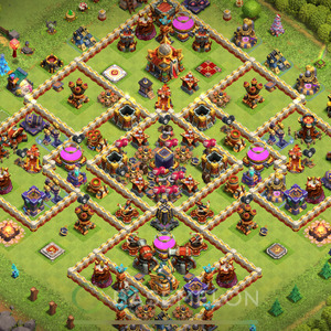 Town Hall Level 16 Farm Base Design 2025, Hybrid, Layout #2116