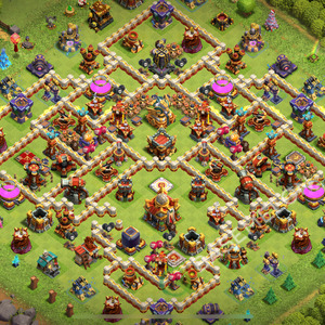 Town Hall Level 16 Trophy/Defense Base Design 2025, Layout #2157