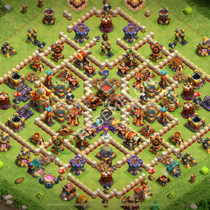 Town Hall Level 16 Trophy/Defense Base Design 2025, Layout #2180
