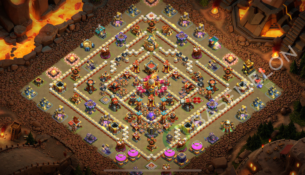 Town Hall Level 16 War Base Design 2025, Anti Everything, Layout #2236