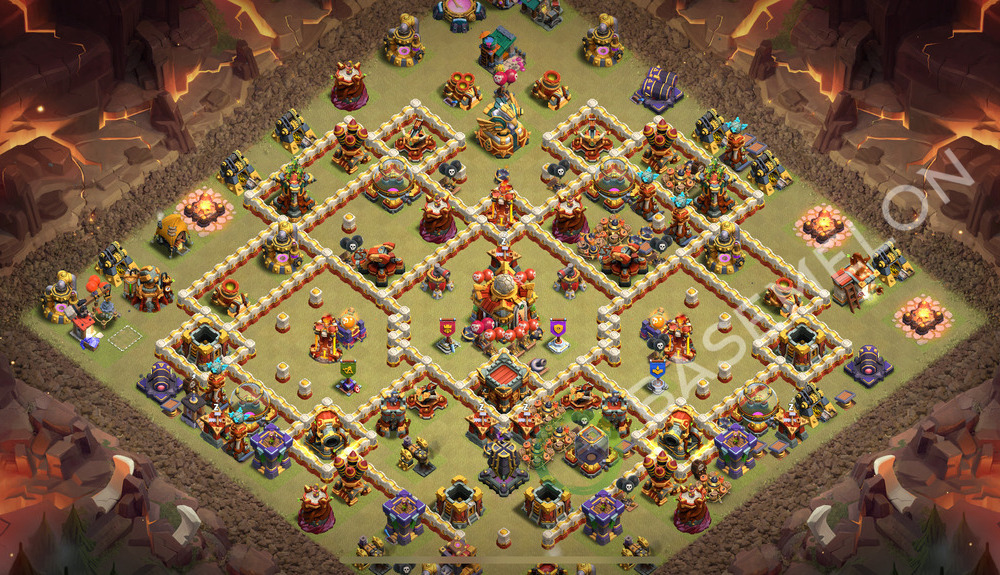 Town Hall Level 16 War Base Design 2025, Anti Everything, Layout #2241