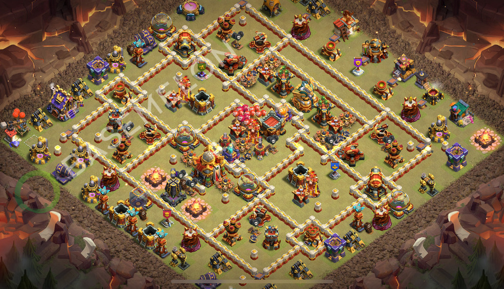 Rathaus Level 16 Krieg Base 2025, Anti Alles, Layout #2258