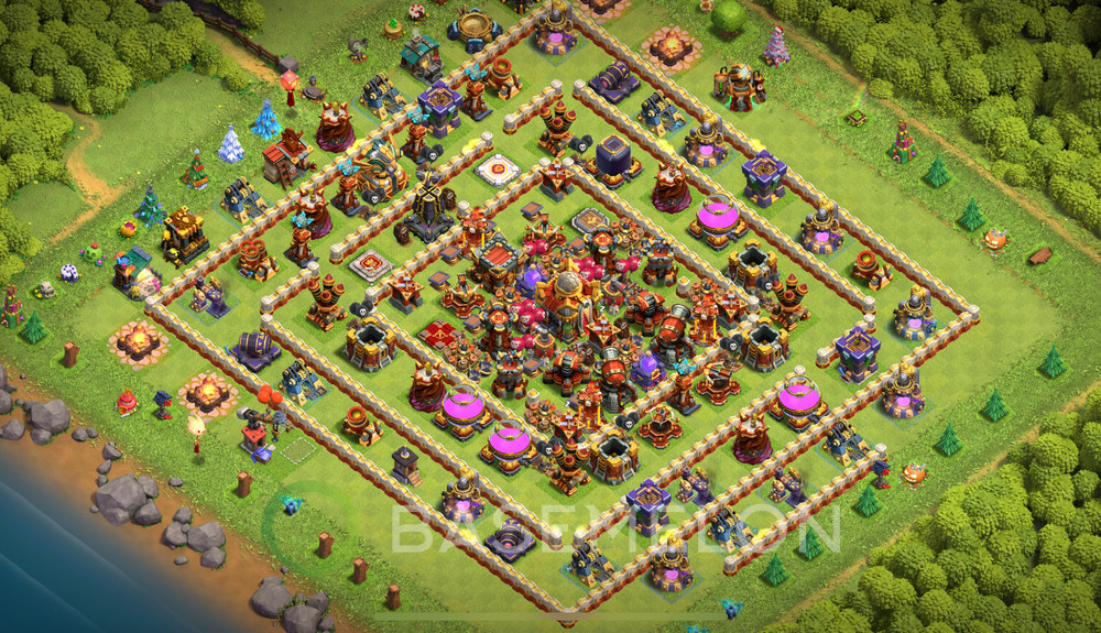 Town Hall Level 16 Farm Base Design 2024, Anti 3 Stars, Layout #233