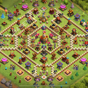 Town Hall Level 16 Trophy/Defense Base Design 2025, Anti 3 Stars, Anti Air, Layout #2336