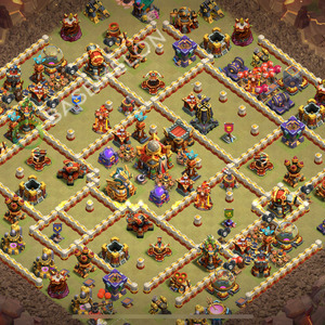 Town Hall Level 16 War Base Design 2025, Anti 3 Stars, Anti Everything, Layout #2389