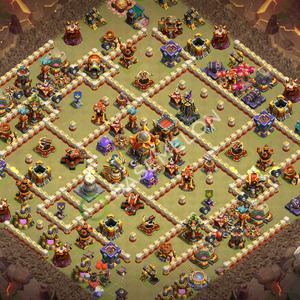Rathaus Level 16 Krieg Base 2026, Anti 3 Sterne, Anti Alles, Layout #2389