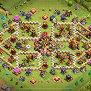 Town Hall Level 16 Trophy/Defense Base Design 2026, Anti 3 Stars, Layout #2400