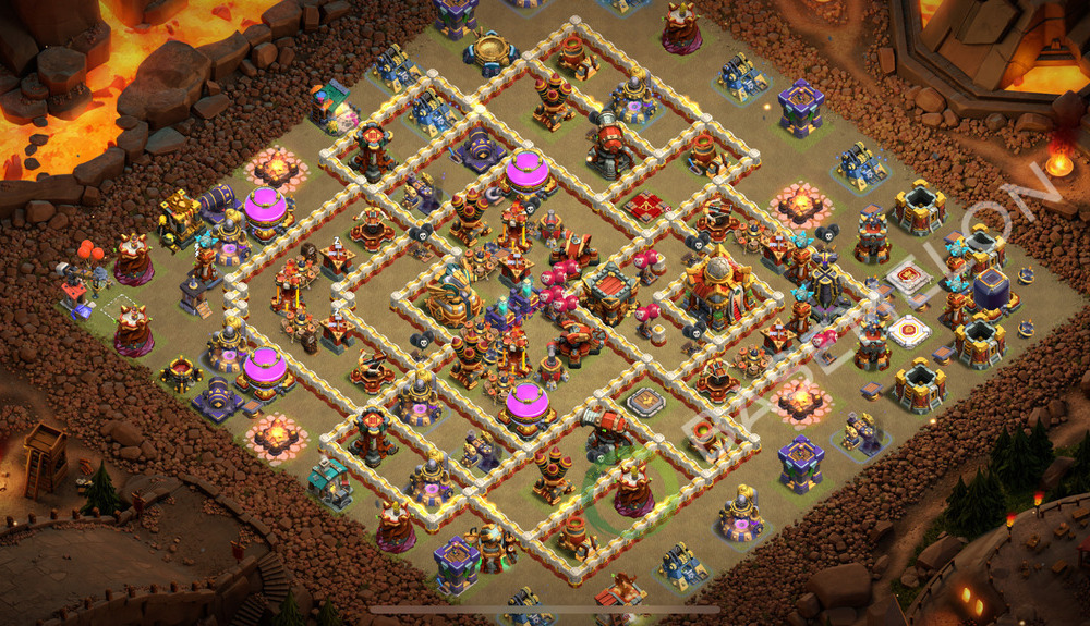 Town Hall Level 16 War Base Design 2025, Anti Everything, Layout #2404