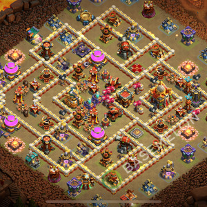 Town Hall Level 16 War Base Design 2026, Anti Everything, Layout #2404