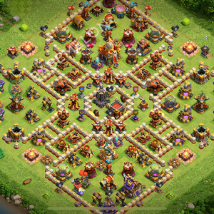Town Hall Level 16 Trophy/Defense Base Design 2026, Layout #2483