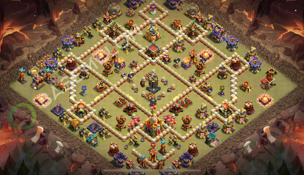 Town Hall Level 16 War Base Design 2026, Anti 3 Stars, Anti Everything, Layout #2552