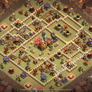 Town Hall Level 16 War Base Design 2026, Anti 2 Stars, Layout #2599