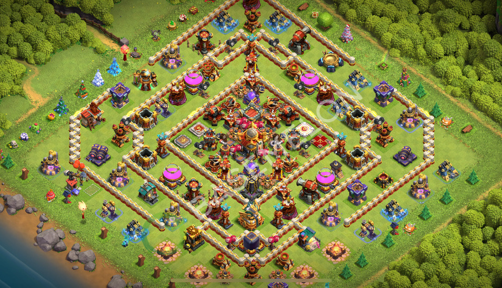 Town Hall Level 16 Farm Base Design 2026, Anti 2 Stars, Hybrid, Layout #2618
