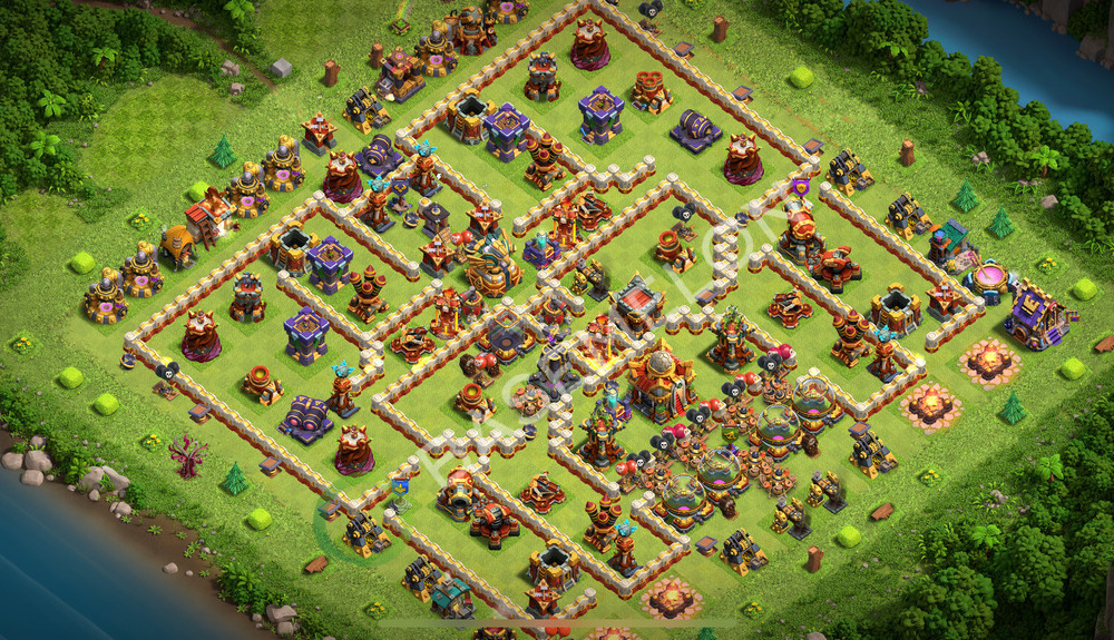 Hôtel de Ville Level 16 Trophées/Défense Base  2026, Village #2891