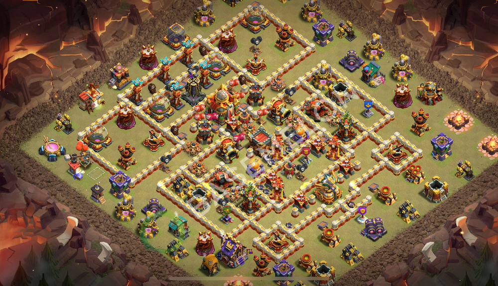 Town Hall Level 16 War Base Design 2026, Anti Everything, Layout #2915
