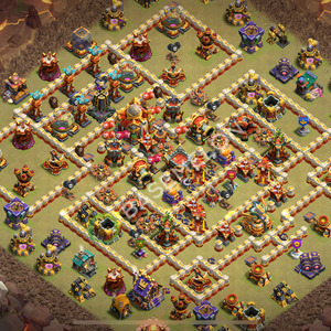 Town Hall Level 16 War Base Design 2026, Anti Everything, Layout #2915