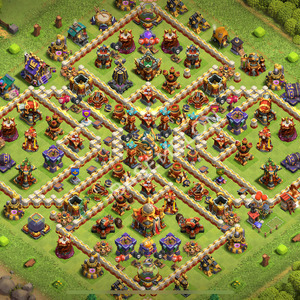 Town Hall Level 16 War Base Design 2026, Anti 3 Stars, Layout #2929