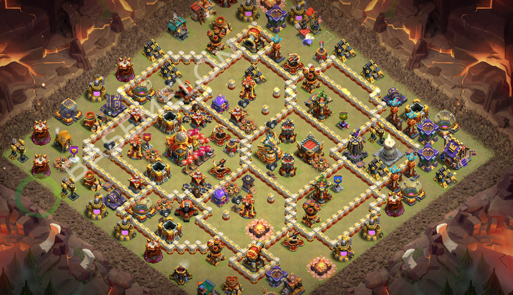 Hôtel de Ville Level 16 Guerre GDC Base  2026, Anti Tout, Village #2953
