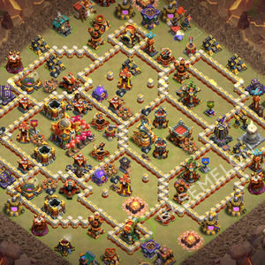 Hôtel de Ville Level 16 Guerre GDC Base  2026, Anti Tout, Village #2953