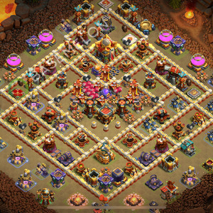Town Hall Level 16 War Base Design 2026, Anti 3 Stars, Layout #2984