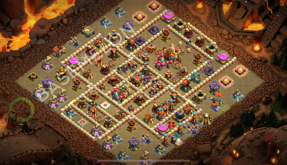 Aldea del Ayuntamiento Nivel 16 para Guerra, Anti Todo Diseño 2026, #2992