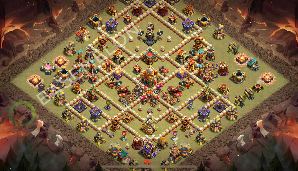 Rathaus Level 16 Krieg Base 2026, Anti Alles, Layout #3022