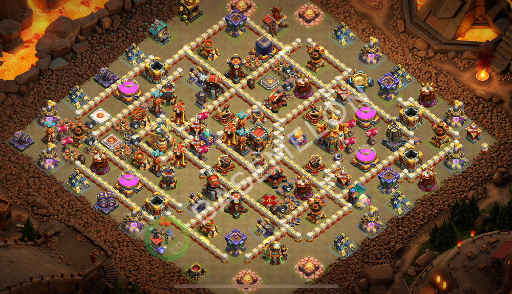Town Hall Level 16 War Base Design 2026, Hybrid, Layout #3034