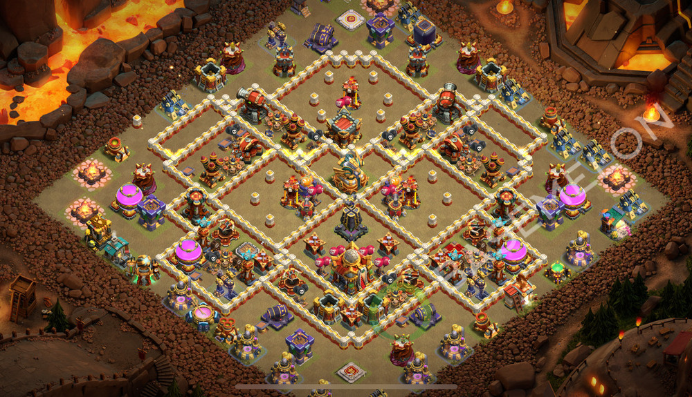 Town Hall Level 16 War Base Design 2026, Anti Everything, Layout #3046