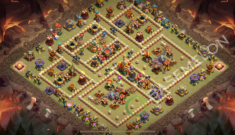 Town Hall Level 16 War Base Design 2026, Anti Everything, Layout #3066