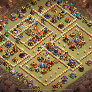 Town Hall Level 16 War Base Design 2026, Anti Everything, Layout #3066