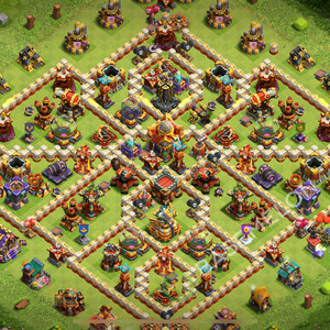 Hôtel de Ville Level 16 Trophées/Défense Base  2026, Anti 2 Étoiles, Hybride, Village #3138