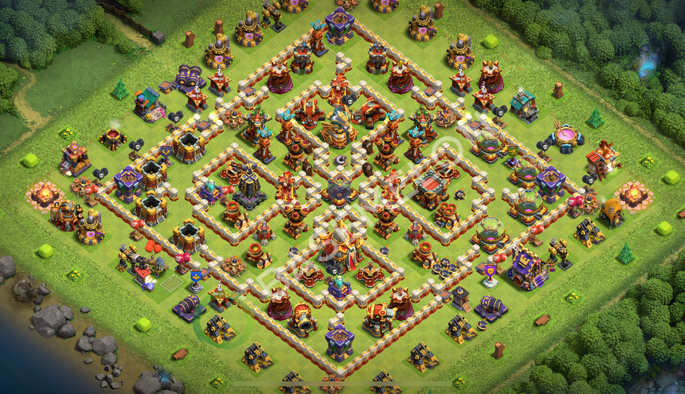 Town Hall Level 16 Farm Base Design 2026, Anti 3 Stars, Hybrid, Layout #3152
