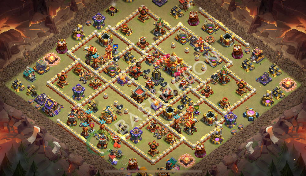 Town Hall Level 16 War Base Design 2026, Anti Everything, Layout #3176
