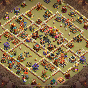 Town Hall Level 16 War Base Design 2026, Anti Everything, Layout #3176