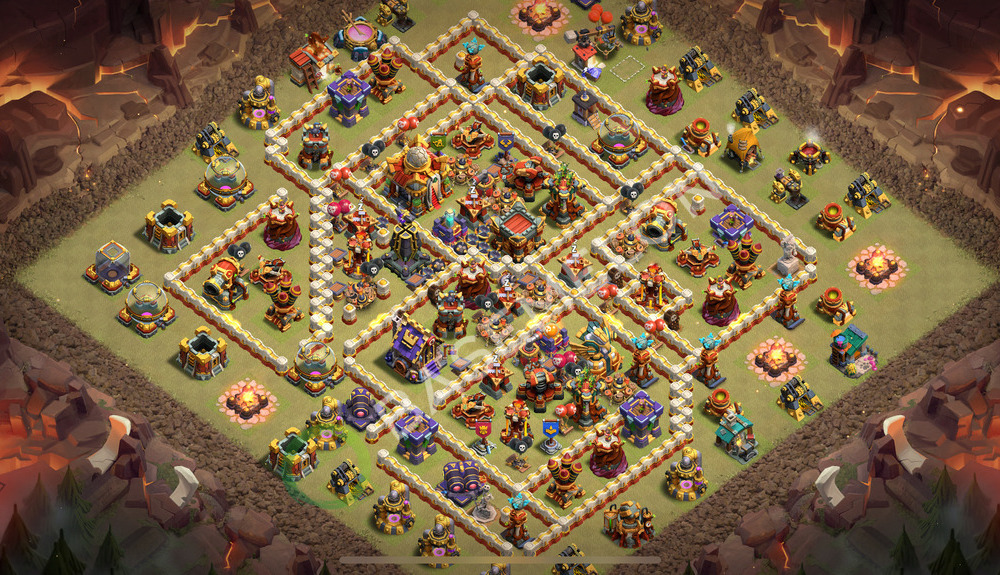Town Hall Level 16 War Base Design 2026, Anti 3 Stars, Anti Everything, Layout #3203