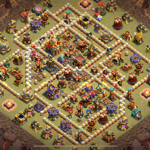 Town Hall Level 16 War Base Design 2026, Anti 3 Stars, Anti Everything, Layout #3203
