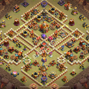 Town Hall Level 16 War Base Design 2026, Anti 2 Stars, Layout #3278
