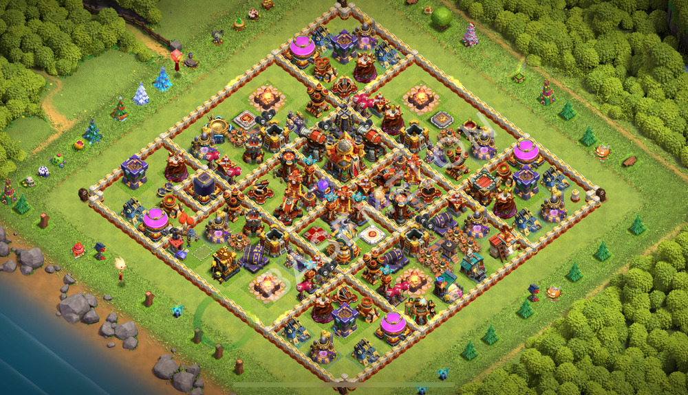 Town Hall Level 16 Farm Base Design 2026, Layout #3280