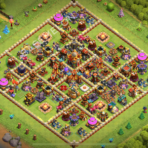 Town Hall Level 16 Farm Base Design 2026, Layout #3280