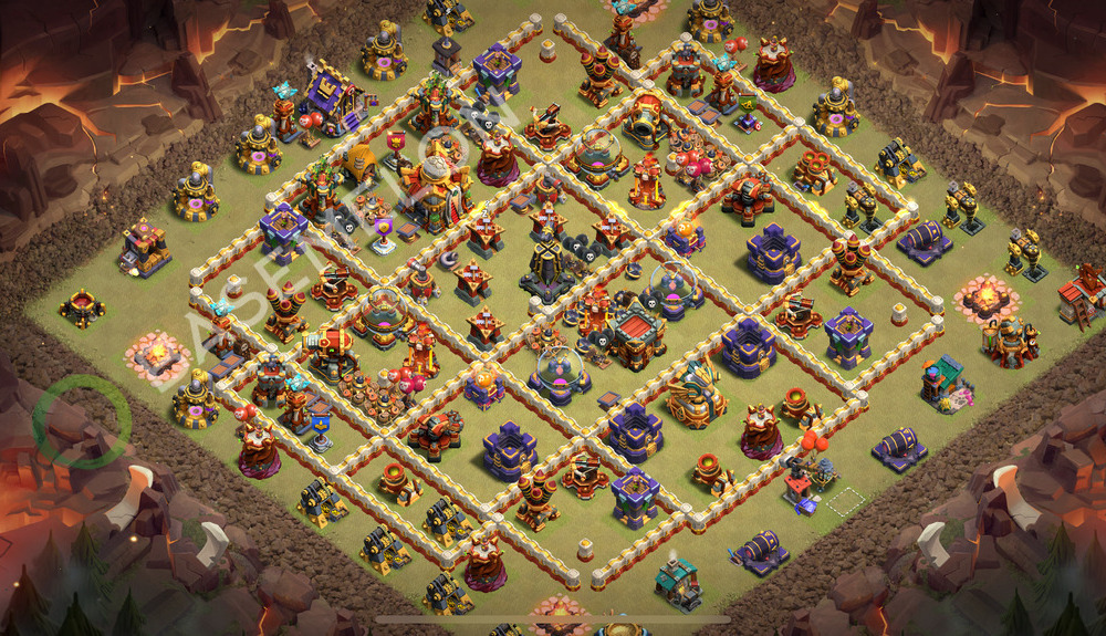 Town Hall Level 16 War Base Design 2026, Anti 3 Stars, Layout #3304