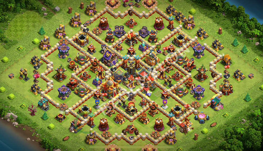 Town Hall Level 16 Farm Base Design 2026, Layout #3306