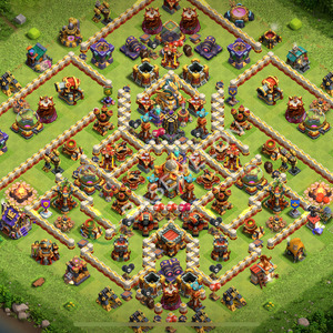 Town Hall Level 16 Trophy/Defense Base Design 2026, Anti 2 Stars, Anti Air, Layout #3325