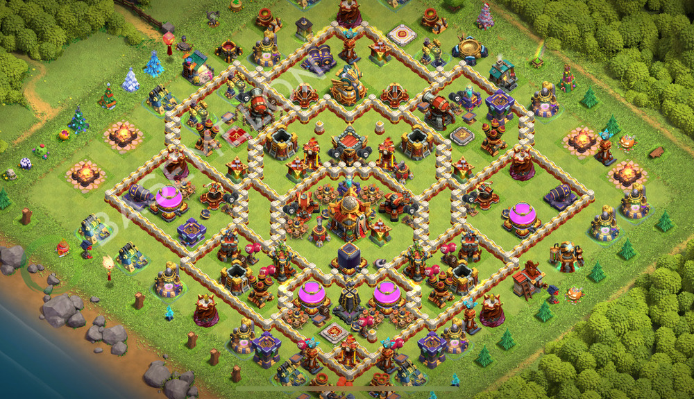 Town Hall Level 16 Farm Base Design 2026, Anti 3 Stars, Hybrid, Layout #3387