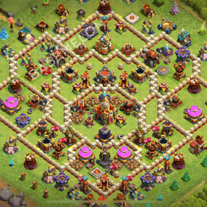 Town Hall Level 16 Farm Base Design 2026, Anti 3 Stars, Hybrid, Layout #3387