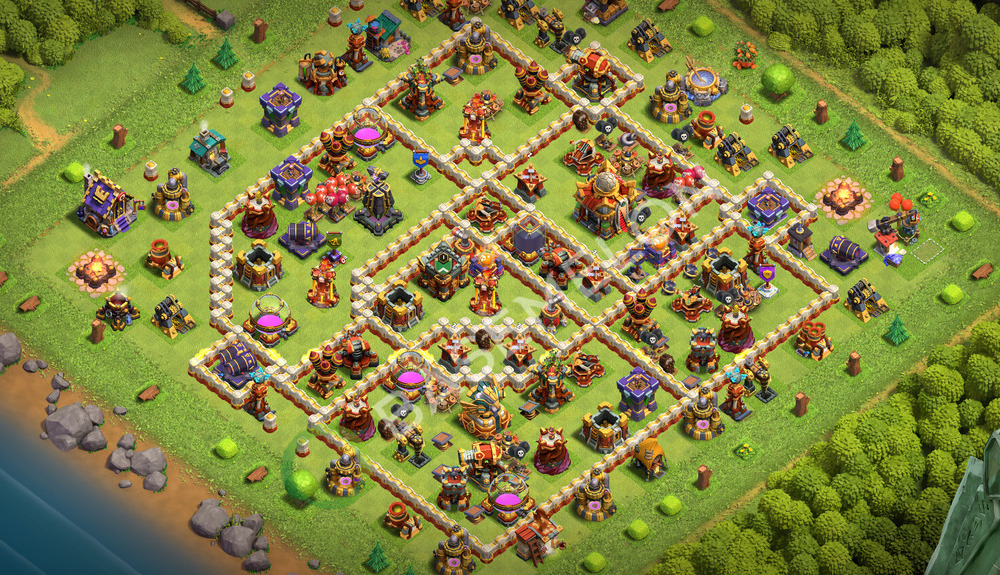 Town Hall Level 16 Farm Base Design 2026, Anti 3 Stars, Hybrid, Layout #3400