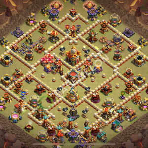 Town Hall Level 16 War Base Design 2026, Anti 3 Stars, Anti Everything, Layout #3460