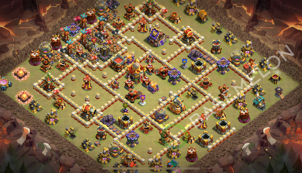 Hôtel de Ville Level 16 Guerre GDC Base  2026, Anti Tout, Village #3514