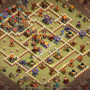 Hôtel de Ville Level 16 Guerre GDC Base  2026, Anti Tout, Village #3514