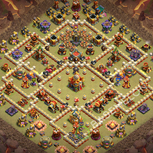 Hôtel de Ville Level 16 Guerre GDC Base  2026, Anti 2 Étoiles, Village #3625